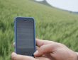 A smartphone being charged